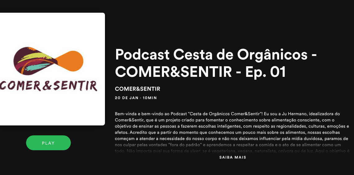 Podcast Cesta de Orgânicos