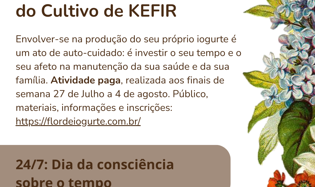 Oficina Afetiva de Auto-Cuidado através do Cultivo de KEFIR